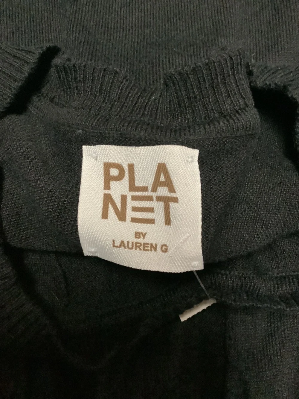 Planet Crew Neck Cut Out Sweater Size: O/S